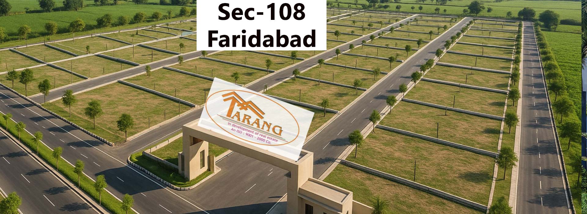 Tarang New launch Plots Banner